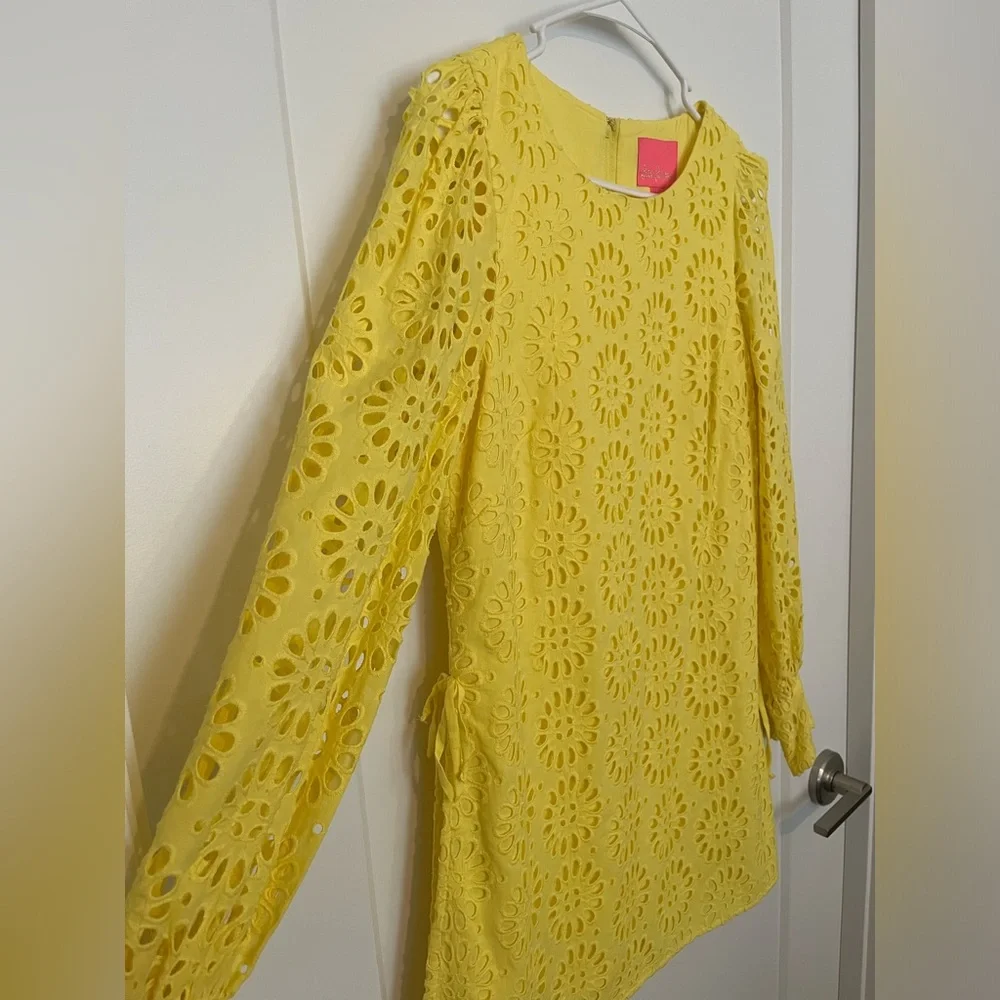 Lilly Pulitzer Yellow Eyelet Dress - Picture 5 of 5